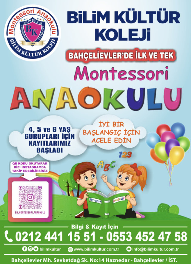 Bilim Kültür Montessori Anaokulu